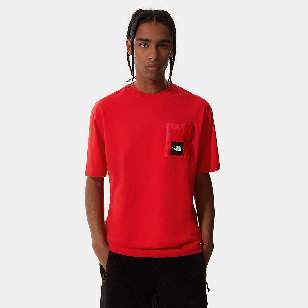 The North Face Search & Rescue Pocket Ανδρικα T Shirt - Κοκκινα (GKHZ10724)